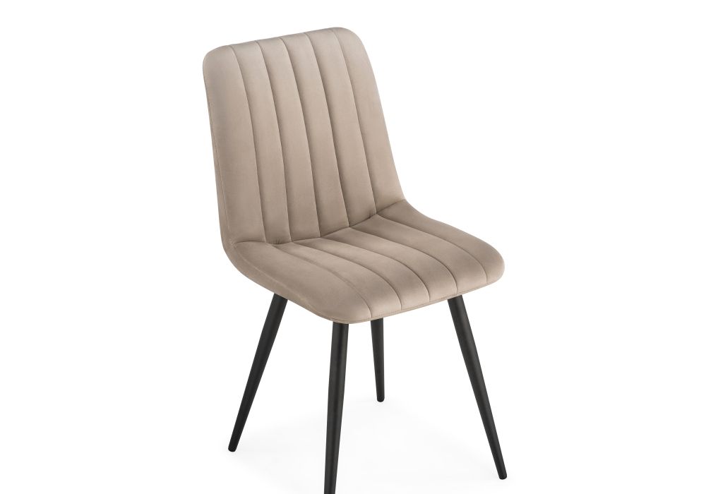 Стул на металлокаркасе Дани бежевый / черный