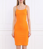 Платье SLUB RIB STRAPPY DRESS CALVIN KLEIN JEANS - оранжевый(J20J221149)