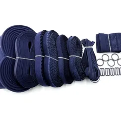 Набор фурнитуры PLUS для пошива нижнего белья (темно-синий)