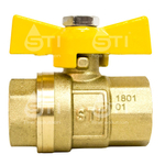 Кран шаровой газовый STI ГГ бабочка 15