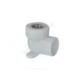 Угольник PP-R комбинированный белый Дн 25х3/4" ВР с креплением PRO VALFEX 10120125-PRO