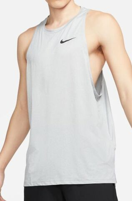 Мужская теннисная футболка Nike Dri-Fit Trap Tank HPR Dry M - particle grey/grey fog/heather/black