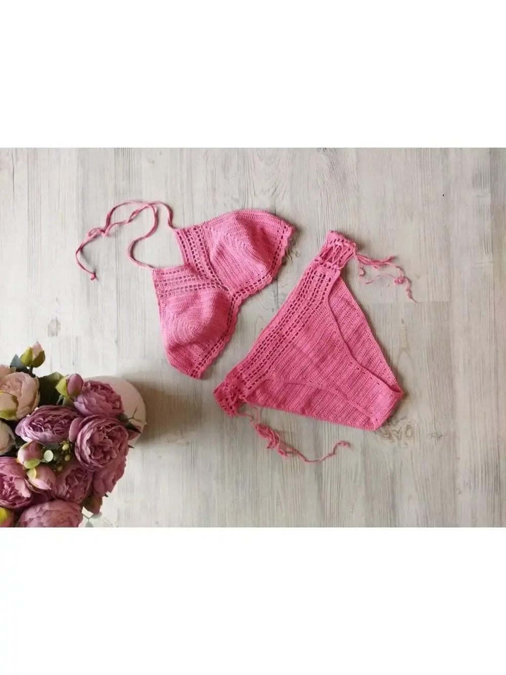 Вязаный купальник