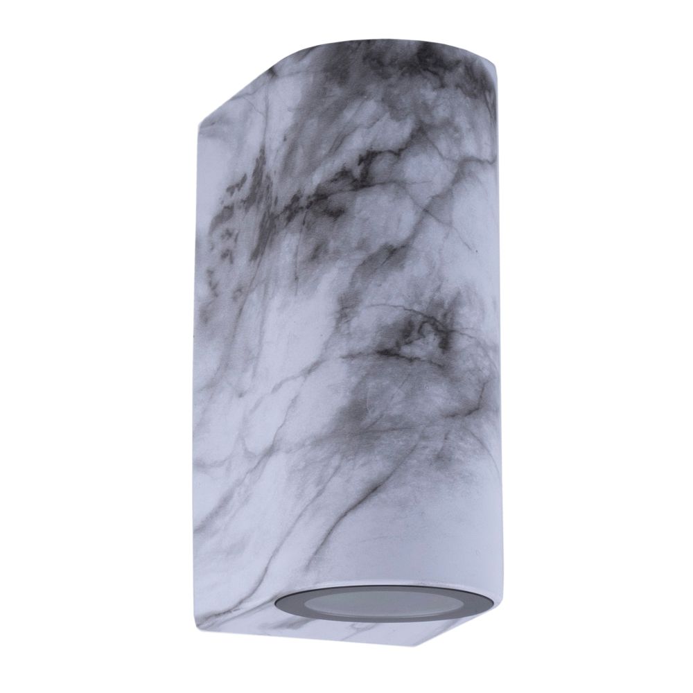 UUL-P52A 2х6W-GU10 IP65 MARBLE Светильник уличный. под две лампы GU10. Архитектурный накладной. Цвет корпуса мрамор. TM Uniel