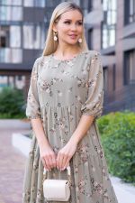 Платье "Виталина" (олива) НЬЮ П6073 LT Collection (Акция)