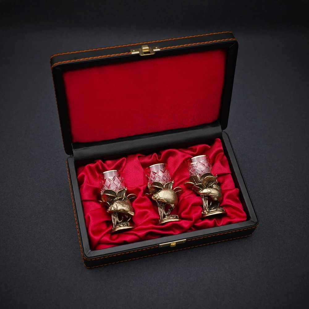 Подарочный набор стопок "Удачная рыбалка"