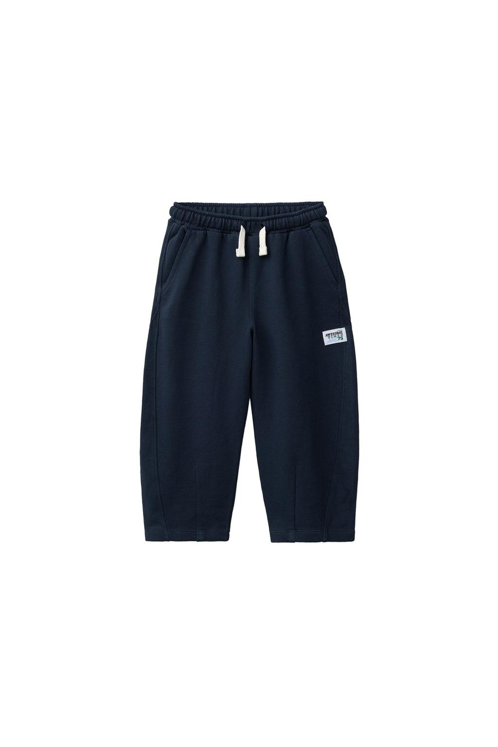 ZARA БРЮКИ BARREL С ЭТИКЕТКОЙ, МОРСКОЙ СИНИЙ