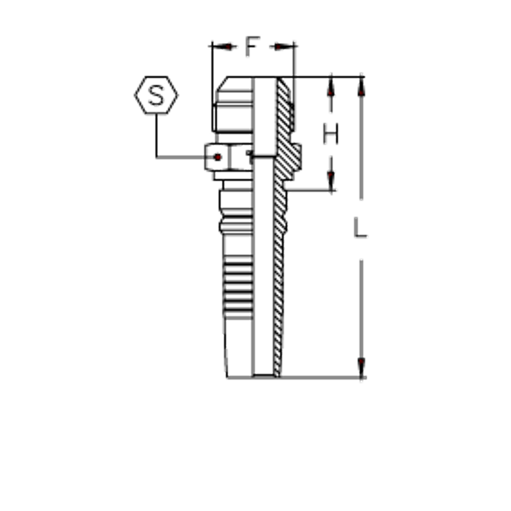 Фитинг DN 25 JIC (Ш) 1.5/16 Interlock