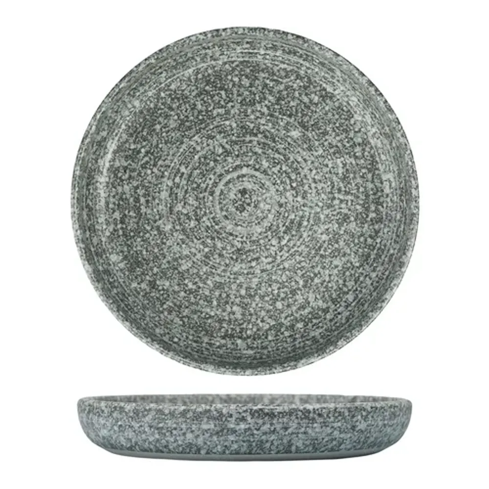 Тарелка с бортом d 17,5 см h2,8 см глазурь Glossy Stone Untouched Taiga P.L. Proff Cuisine [1]