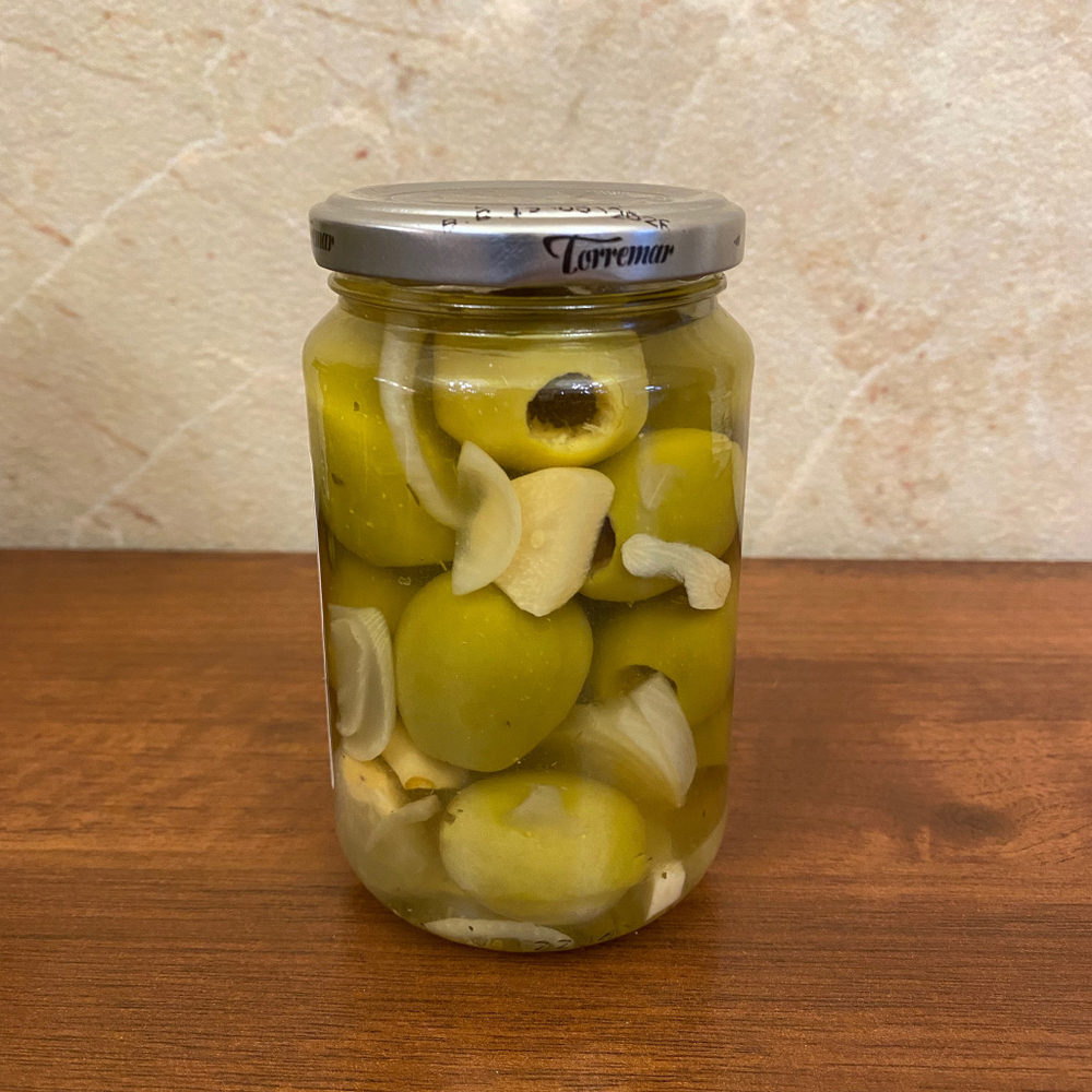 Оливки Королевские без кости "бабушкин рецепт"   350 гр в ст/б Испания