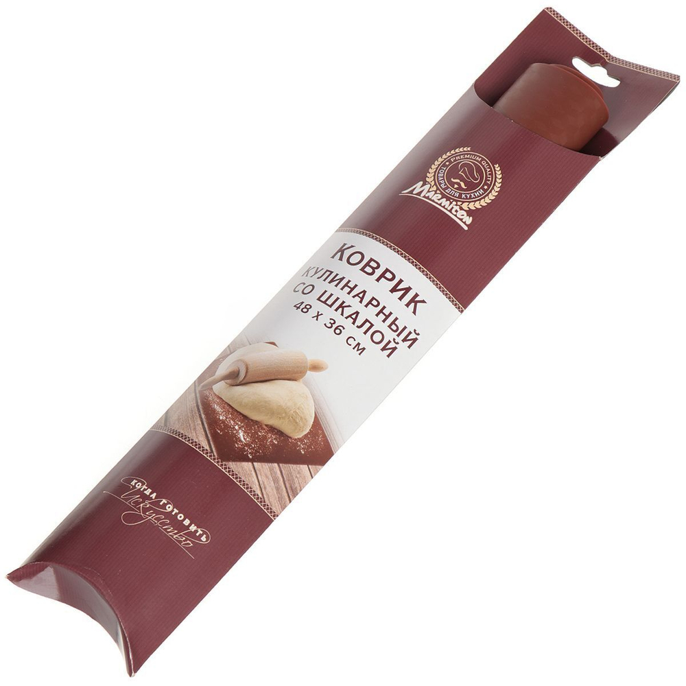 Коврик кухонный силикон, 48х36 см, в асс, Marmiton, 17010