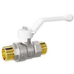 Кран шаровой латунный LD Pride 47.20.Н-Н.Р (White) Ду 20 Ру 40 нр-нр, рычаг