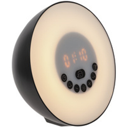 Лампа-колонка dreamTime для пробуждения светом и музыкой, черная