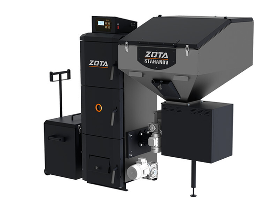 Котел твердотопливный ZOTA Stahanov Black-45 кВт 39324