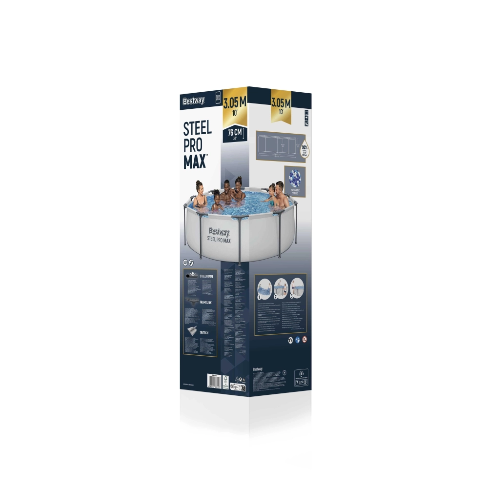 Бассейн каркасный Steel Pro MAX 305*76 см Bestway (56406)