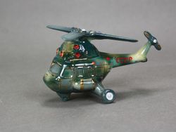 Фарфоровая елочная игрушка Вертолет