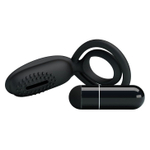 Эрекционное кольцо с клиторальной щеточкой Esther