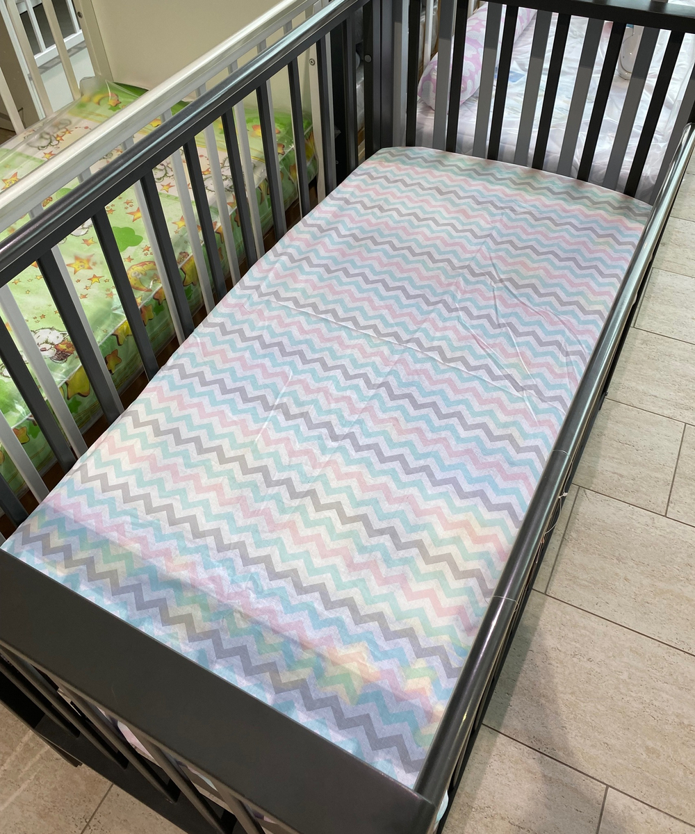 Простынь универсальная на резинке поплин (бирюз. цвет)