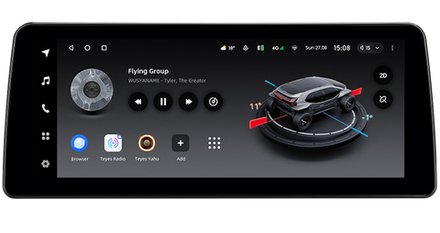 Магнитола BMW 5-серия E60/E61 2003-2009 (ССС) - Teyes LUX ONE монитор 12.3" на Android 10, CarPlay, 4G SIM-слот, 6/128ГБ