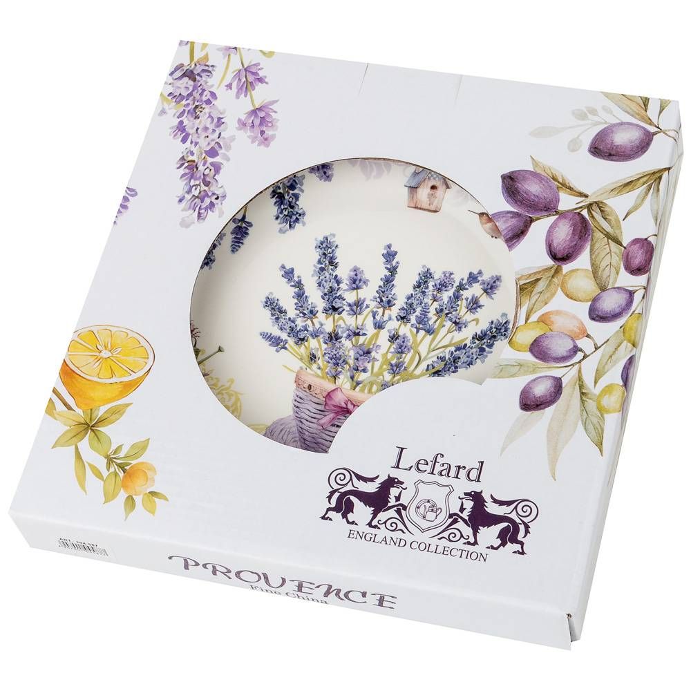 НАБОР ТАРЕЛОК ЗАКУСОЧНЫХ LEFARD "ПРОВАНС ЛАВАНДА" 2 ШТ. 20,5 СМ (КОР=24НАБ.)