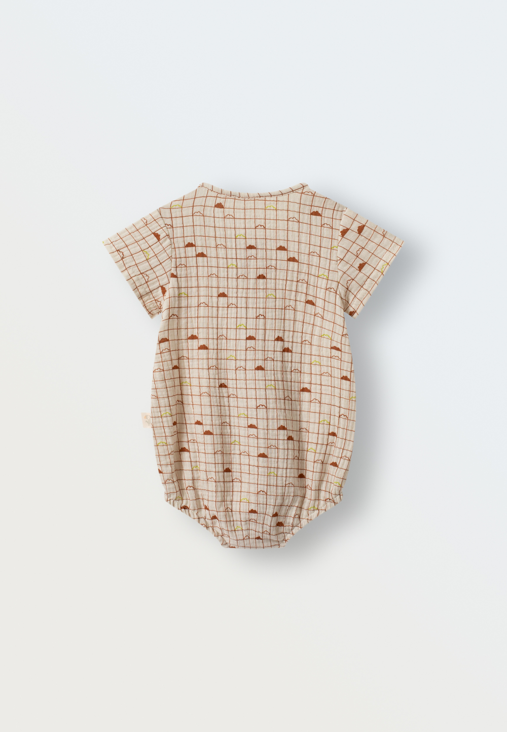 1513-341 Боди из муслина (мелкая клетка)