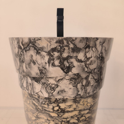 Раковина напольная из мрамора Pedestal Doreng Spiral MN-04201 (45*45*90 см)