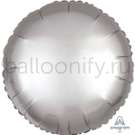 Фольгированная фигура, круг 18"/46СМ Сатин Platinum
