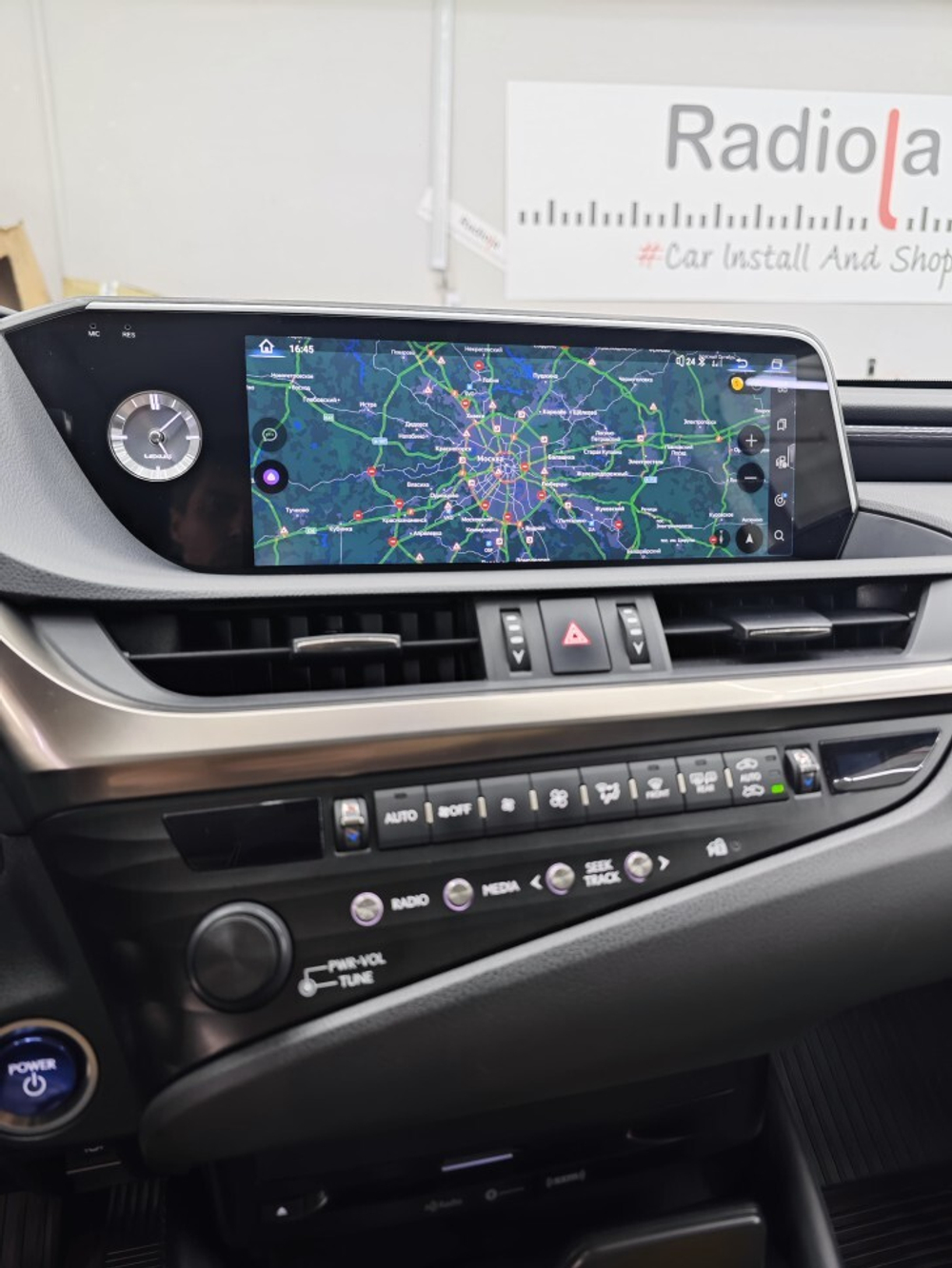 Магнитола для Lexus ES 2018-2021 (тачпад) - Radiola RDL-LEX-ES18 монитор 12.3" на Android 13, 8Гб+128Гб, CarPlay, 4G SIM-слот