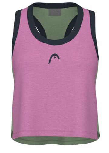 Женский топ теннисный Head Play Crop Top - разноцветный