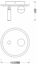 Накладной светильник Escada 20022LED 20022SMA/01LED SWH