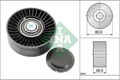 INA - 532051510-INA - Deflection/Guide Pulley, V-ribbed belt