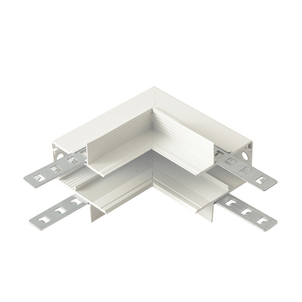 Внутренний соединитель угловой для встраиваемого магнитного шинопровода для ГКЛ12,5 мм Crystal Lux CLT 0.223 13 WH