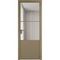 Алюминиевая дверь 20AG шампань стекло прозрачное
