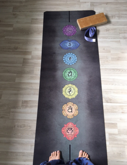 Коврик для йоги Chakras EGOyoga из микрофибры и каучука