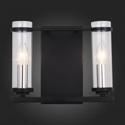 SL334.401.02 Бра ST-Luce Черный, Никель/Прозрачный E14 2*60W BICHERO
