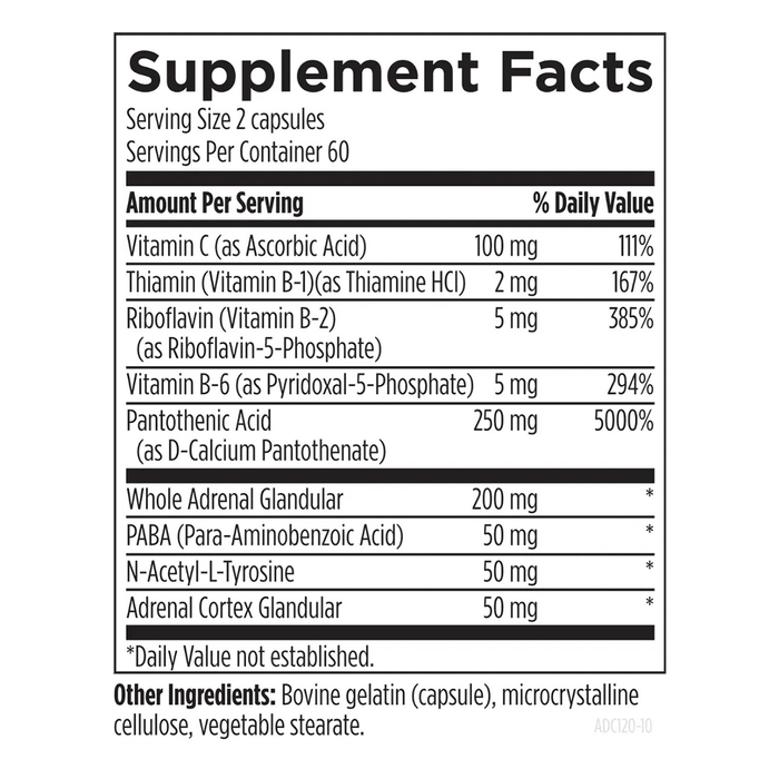 Адренад комплекс, Adrenal Complex, Designs for Health, 120 капсул 2