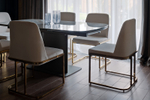 Стул Garda Decor велюр кремовый, золото 54*56*89 см