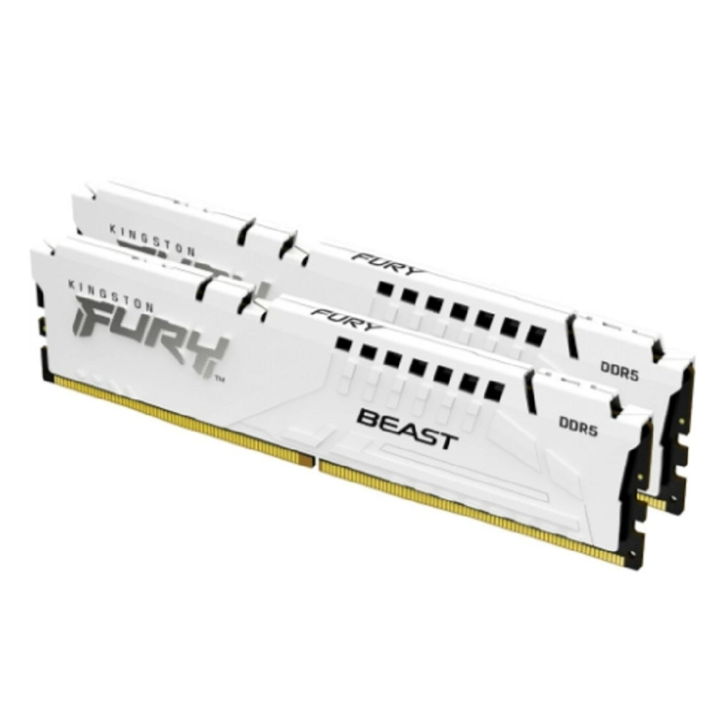 Оперативная память Kingston 64GB 5600MT/s DDR5 CL36 DIMM (Kit of 2) FURY Beast White EXPO KF556C36BWEK2-64