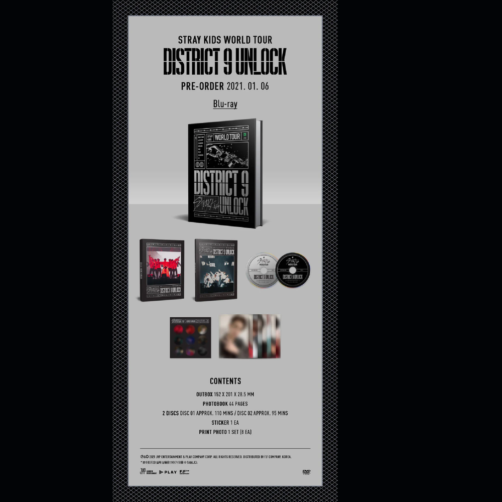 BLU-RAY Stray Kids World Tour District 9 : Unlock' in SEOUL