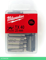 Бита Milwaukee TX40 25мм 25шт (4932399600)