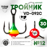 Тройник "Капля" Vido Craft VD-092C (BN) №12 (10шт/уп)