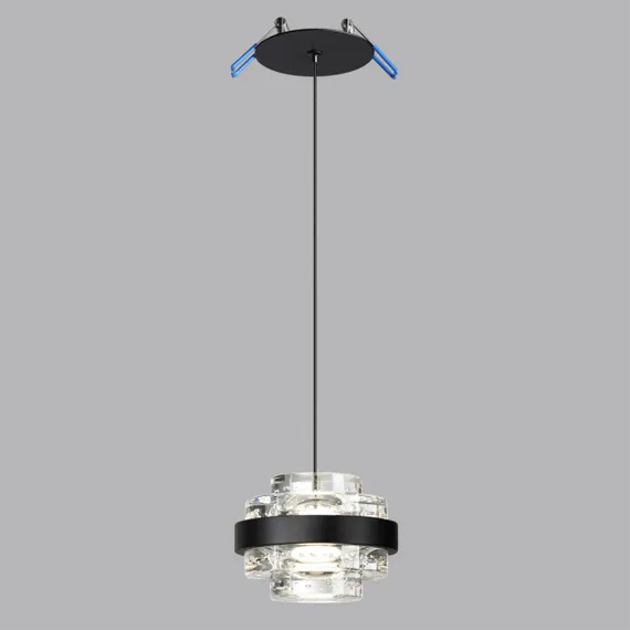 5031/6L L-VISION ODL24 000 чёрный/металл/акрил Подвес LED 6W 4000K 432лм KLOT