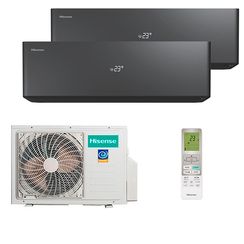 Мультисплит система на 2 комнаты Hisense AS-10UW4RXVQH00AG(B) x 2 / AMW2-14U4RGC