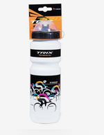 Фляга TRIX, 800 мл, защитная крышка, 70°С/-10°С, LDPE, черно-белая (100)