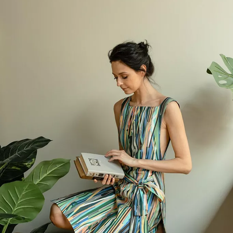 Фартук Mollen многоцветный с узором полоски