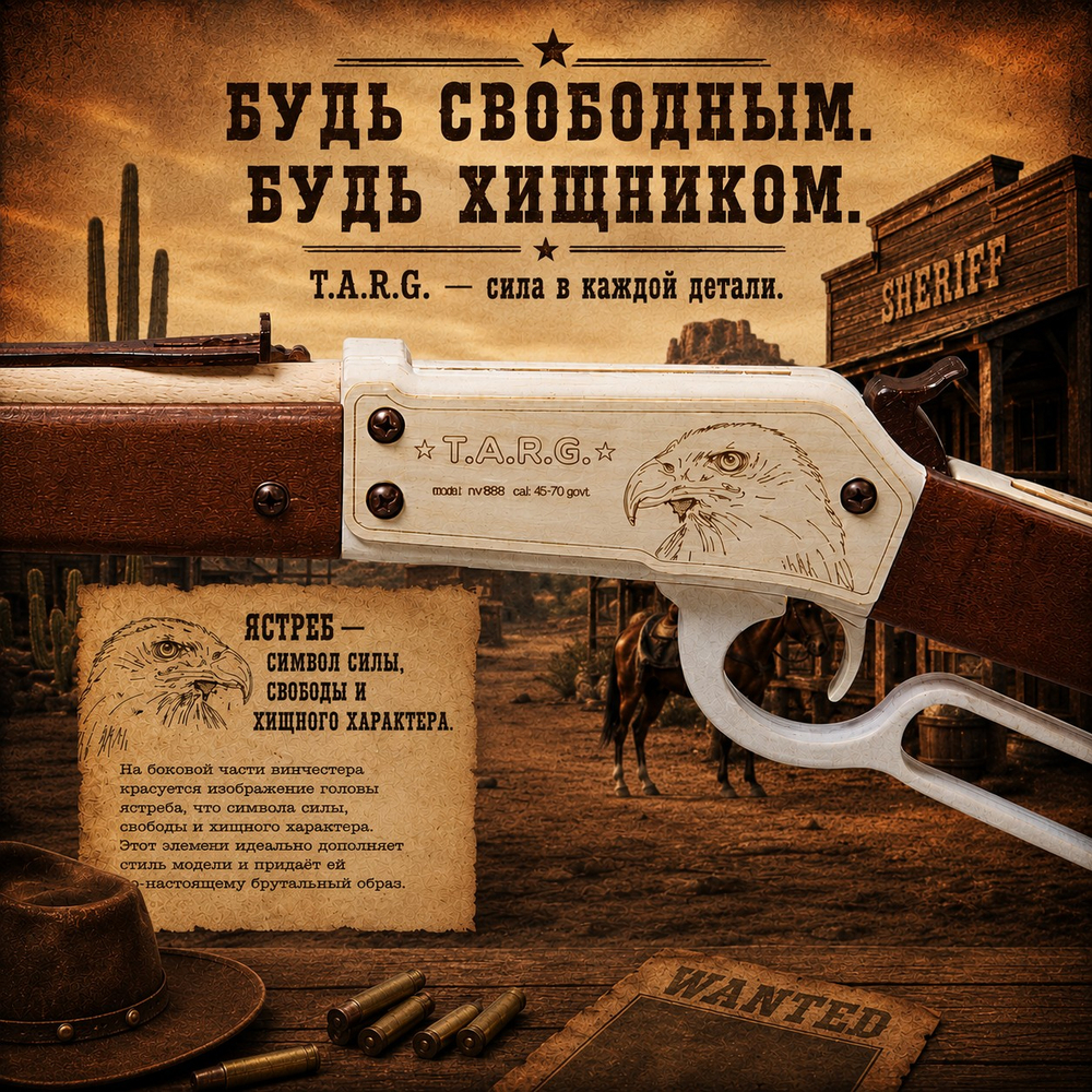 Деревянный конструктор Винчестер Rebel short (TARG)