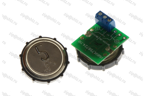 Кнопка (кнопочный модуль) ВКЛ13А-7-4П "5 этаж", круглая, с кодом Брайля