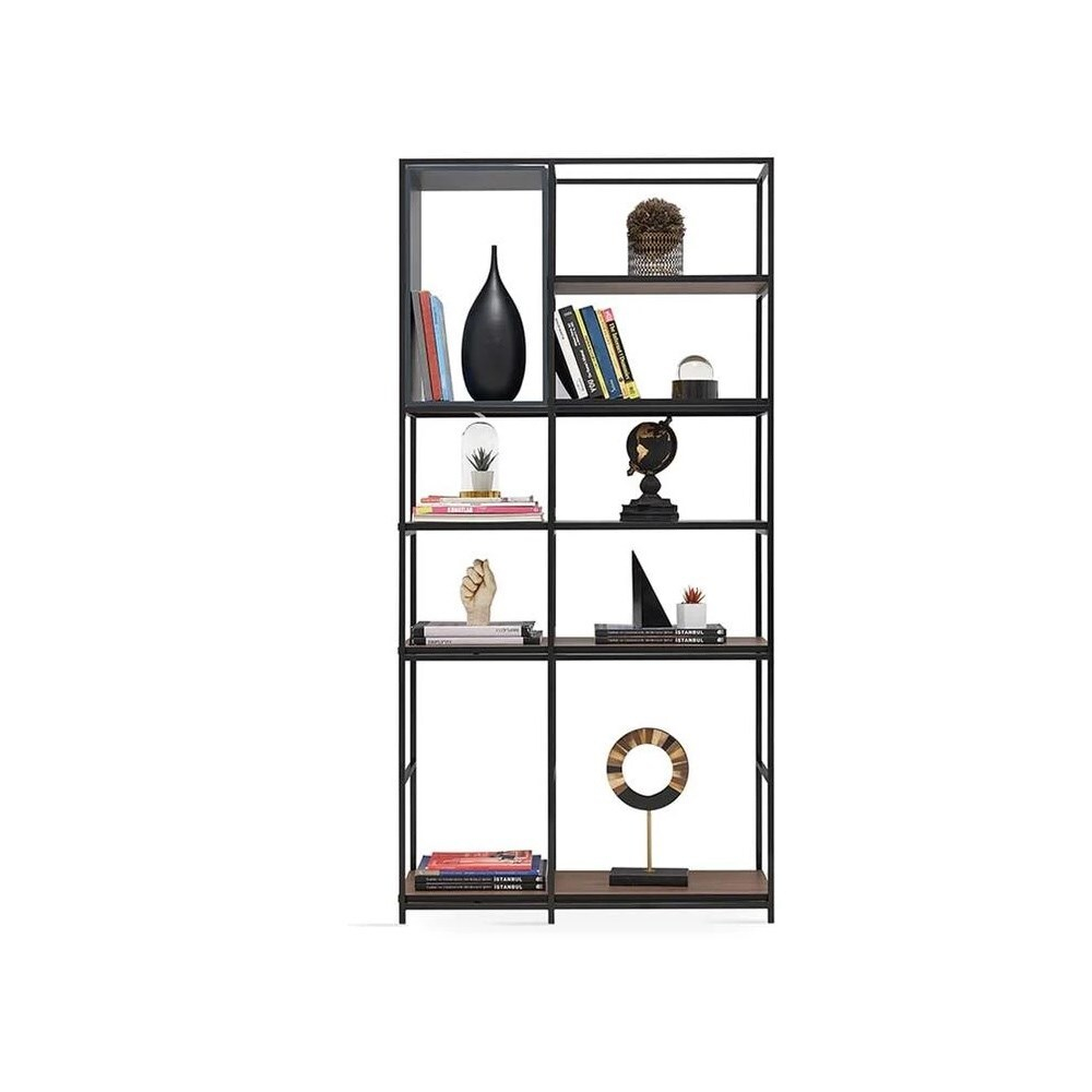 Книжный шкаф (антрацит) ENZA HOME HAMPTON EH57652