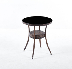 Комплект мебели стол Венеция + 2 кресла Греция из искусственного ротанга Dark Brown