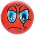 Мяч 6,3 см «Веселые мордашки» (антистресс), микс СТИКЕР НА ВЛОЖЕНИЕ